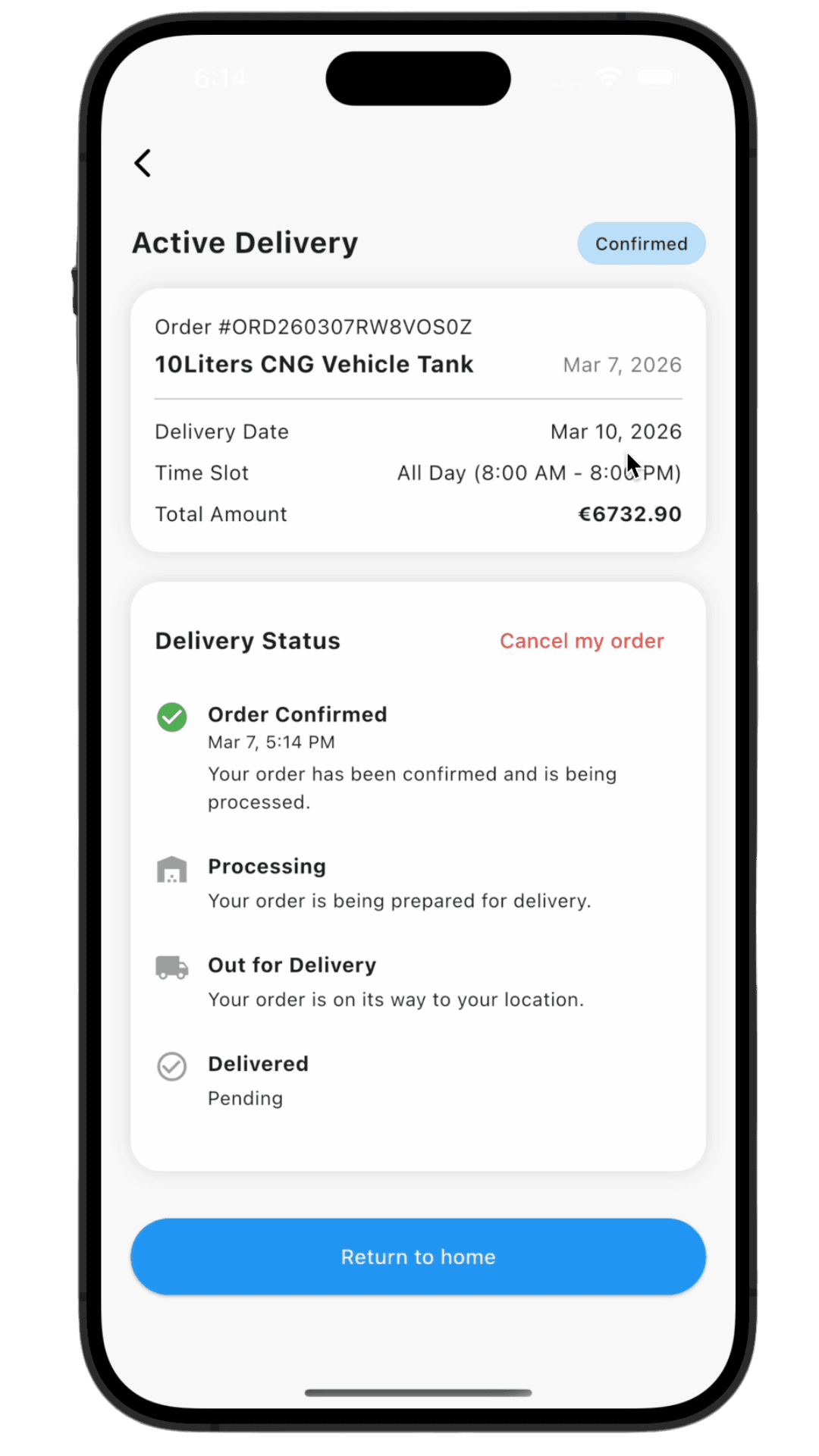 Synergas driver mobile app